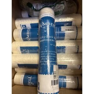 Wash Away - Sticky Back Stabilizer, 12”x5 Yd Roll, Water Soluble Machine Embr...